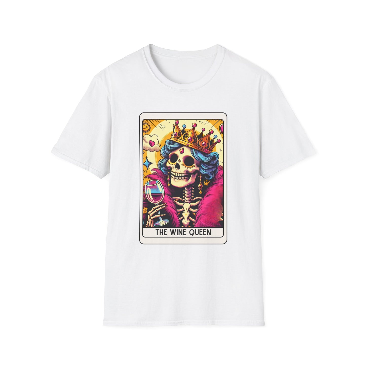 Tarot Card "Wine Queen" Unisex Softstyle T-Shirt