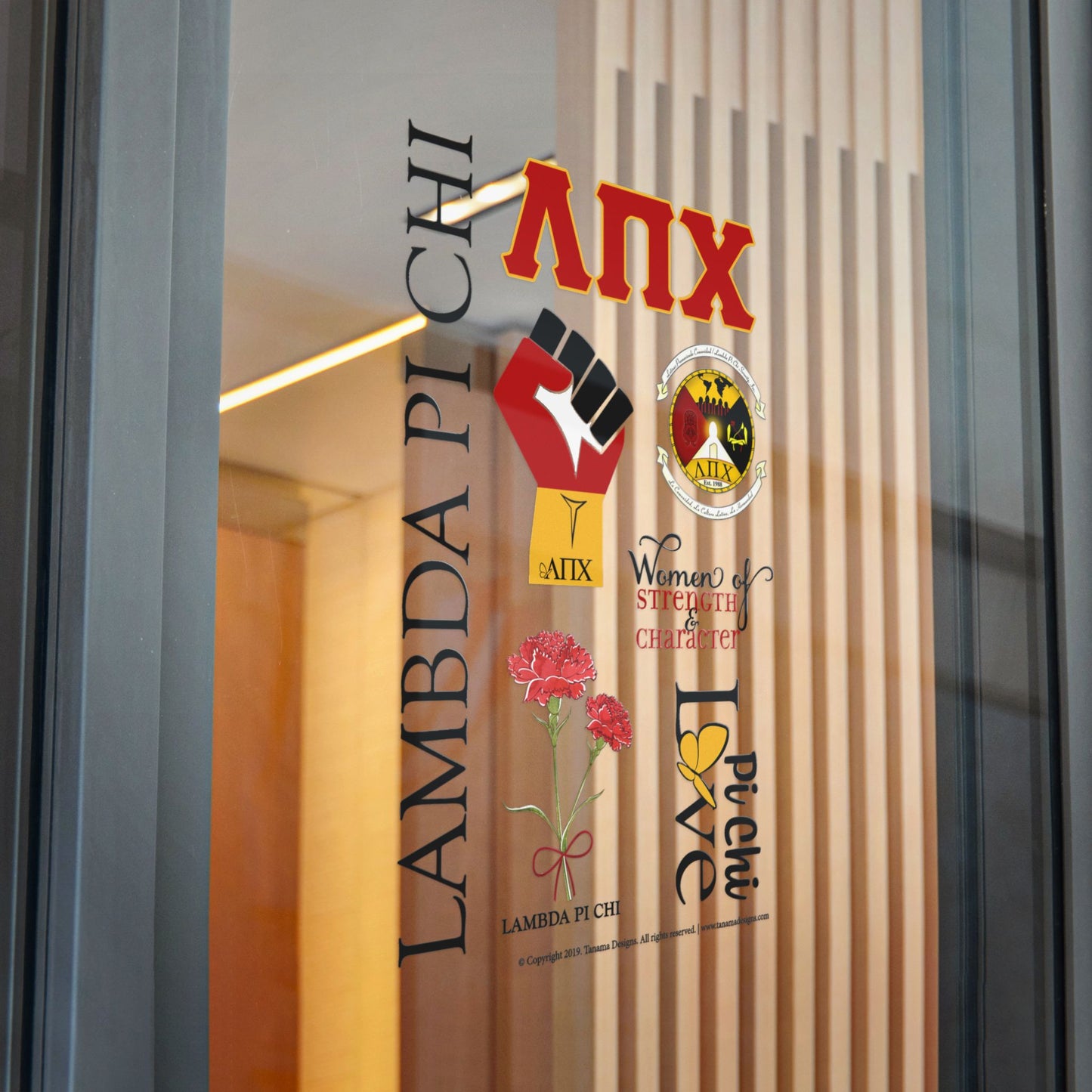 Lambda Pi Chi - Die-Cut Stickers, (DTF)