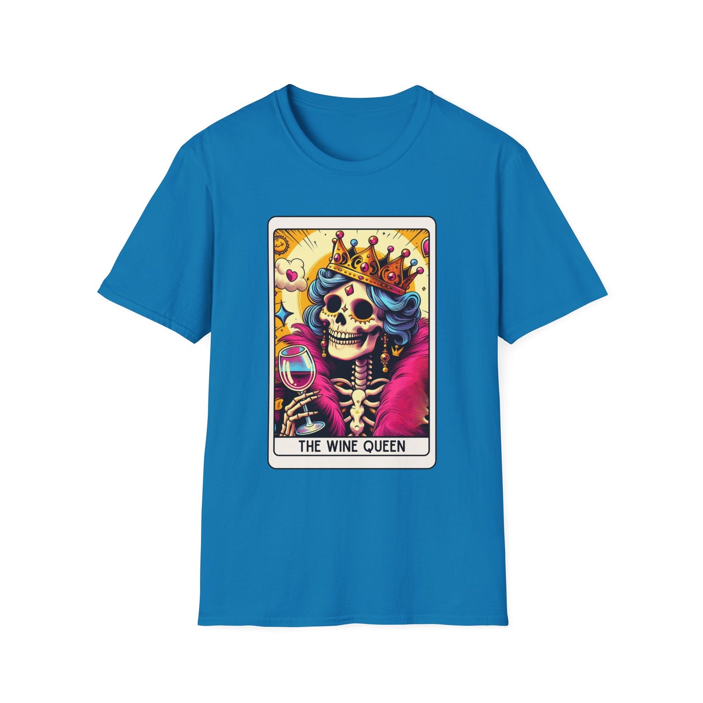 Tarot Card "Wine Queen" Unisex Softstyle T-Shirt