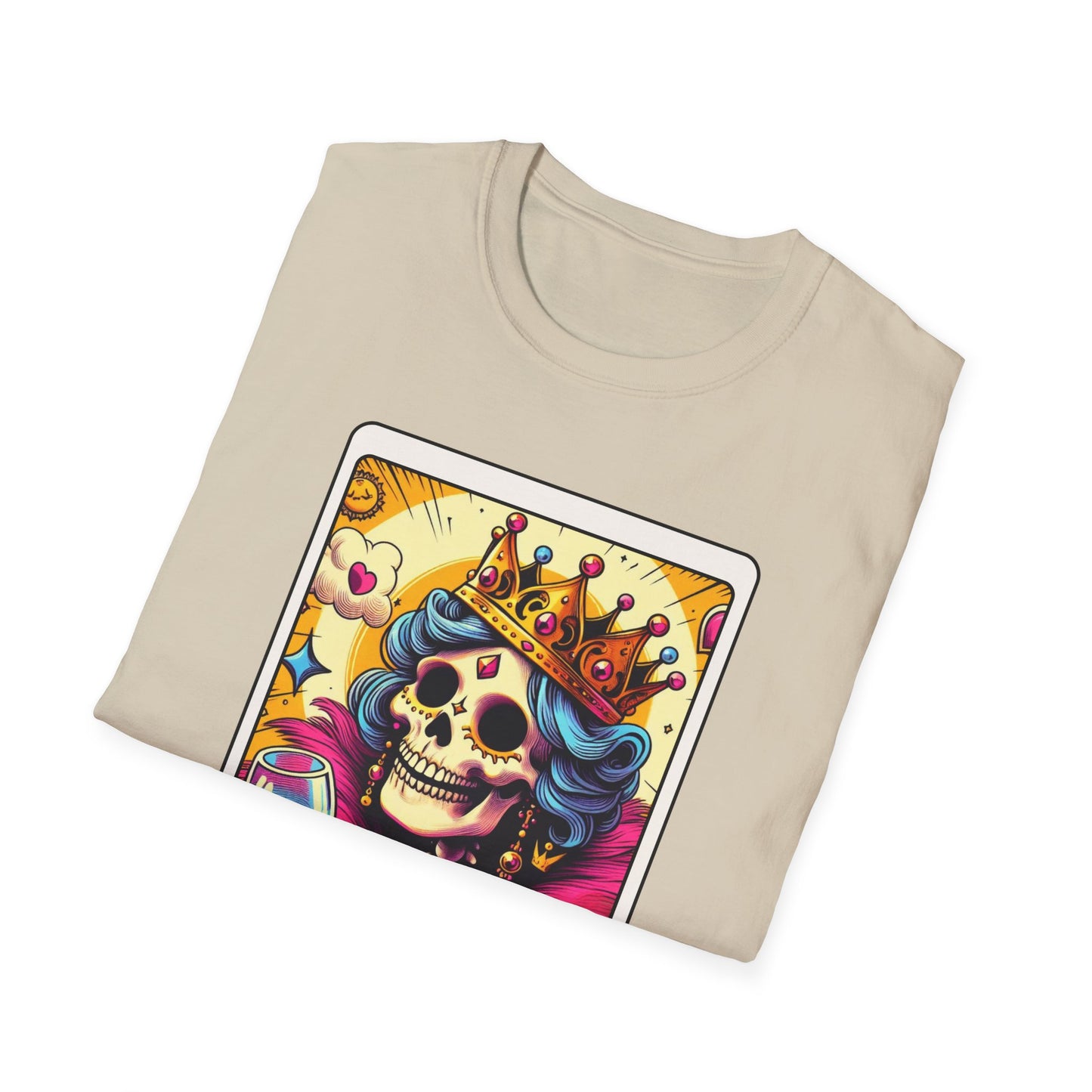Tarot Card "Wine Queen" Unisex Softstyle T-Shirt