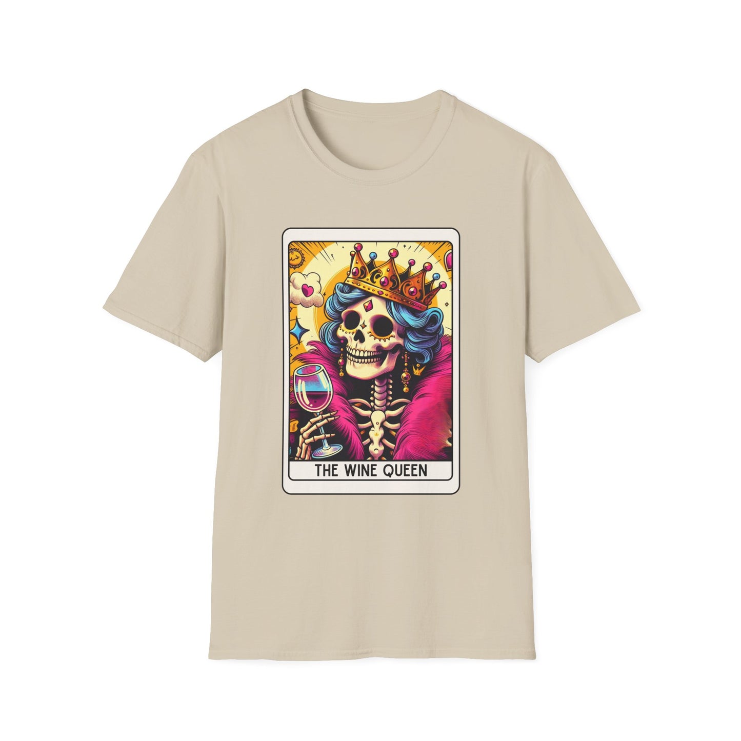 Tarot Card "Wine Queen" Unisex Softstyle T-Shirt