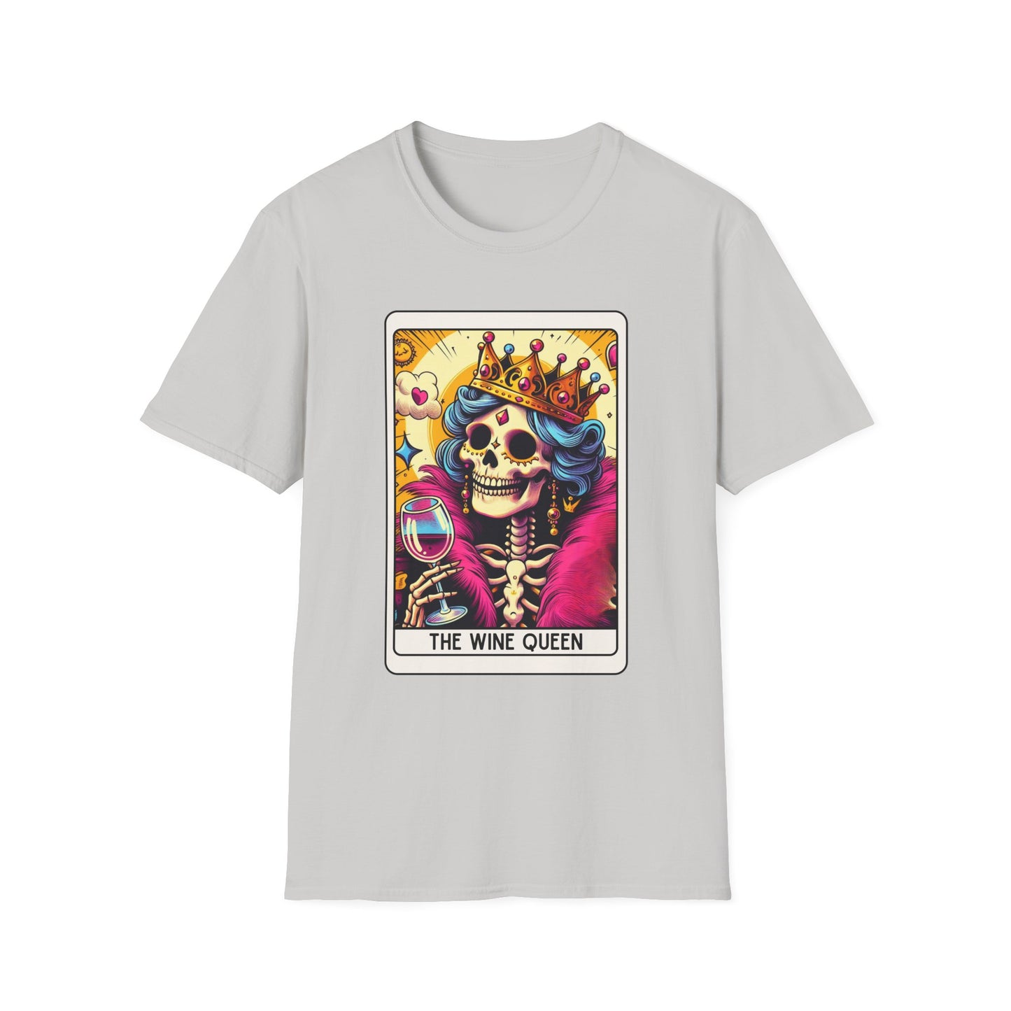 Tarot Card "Wine Queen" Unisex Softstyle T-Shirt