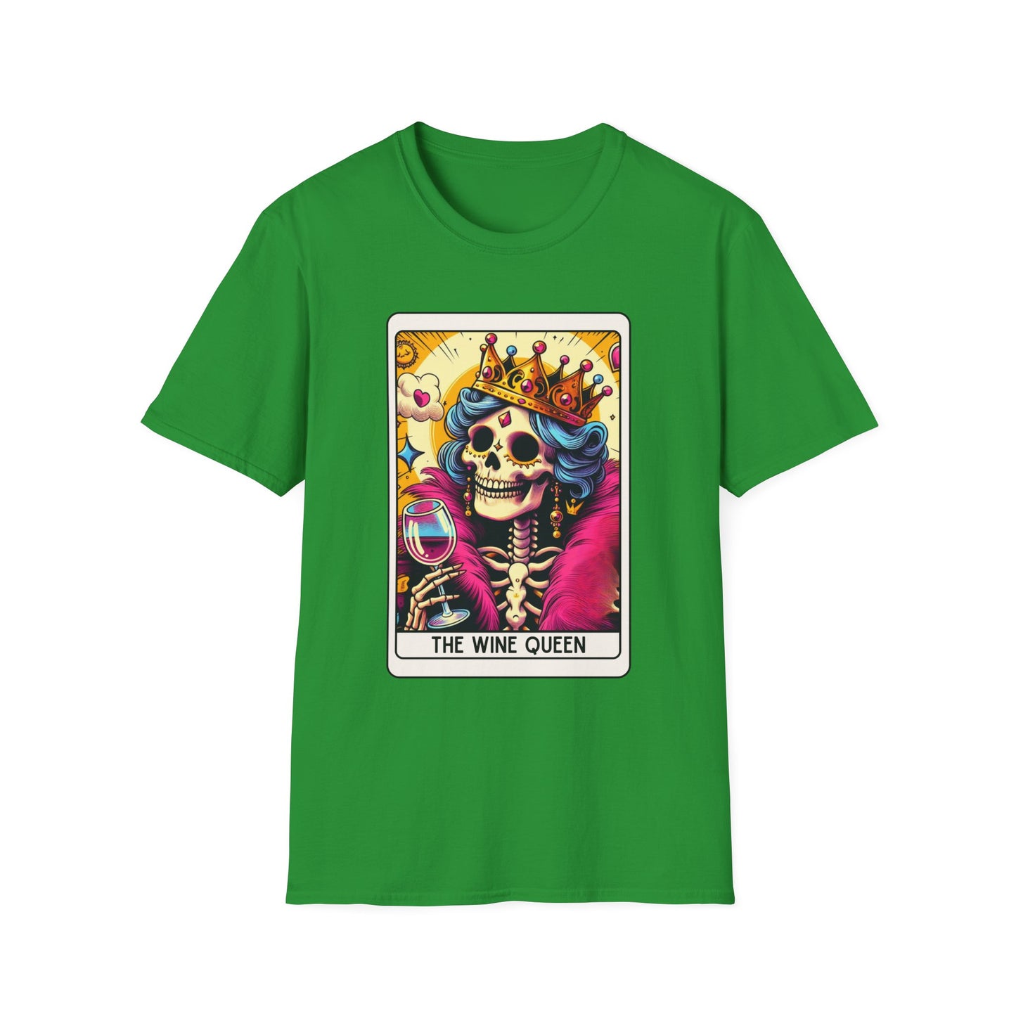 Tarot Card "Wine Queen" Unisex Softstyle T-Shirt