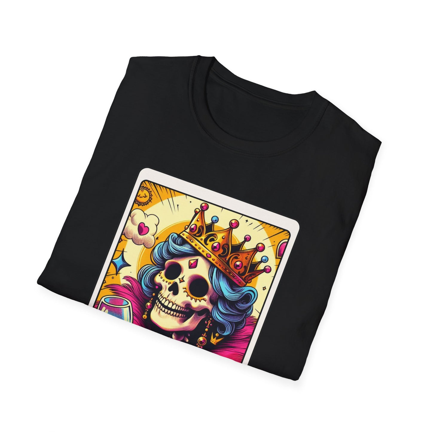 Tarot Card "Wine Queen" Unisex Softstyle T-Shirt