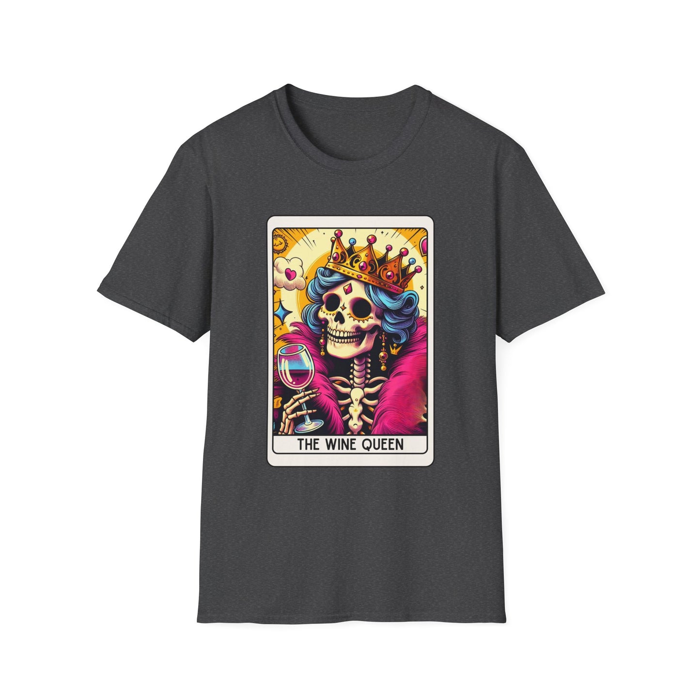 Tarot Card "Wine Queen" Unisex Softstyle T-Shirt