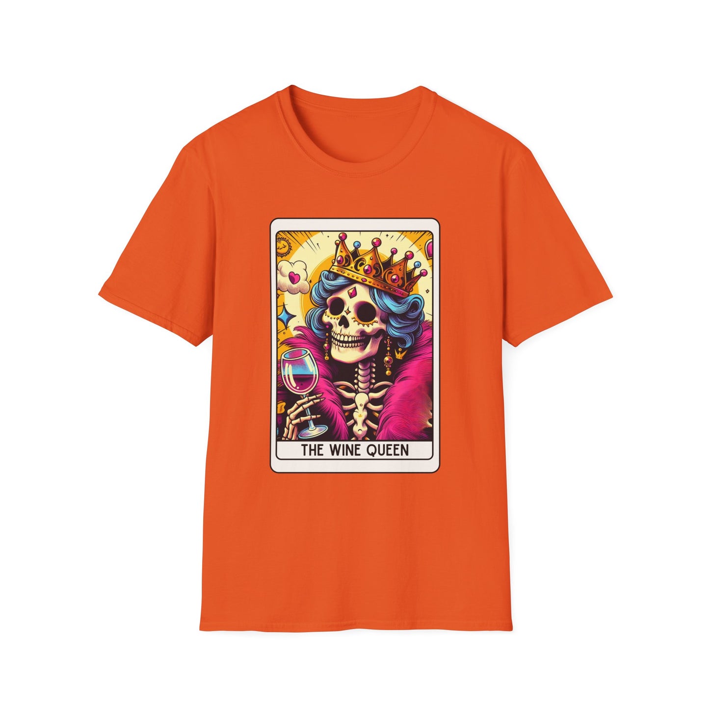Tarot Card "Wine Queen" Unisex Softstyle T-Shirt