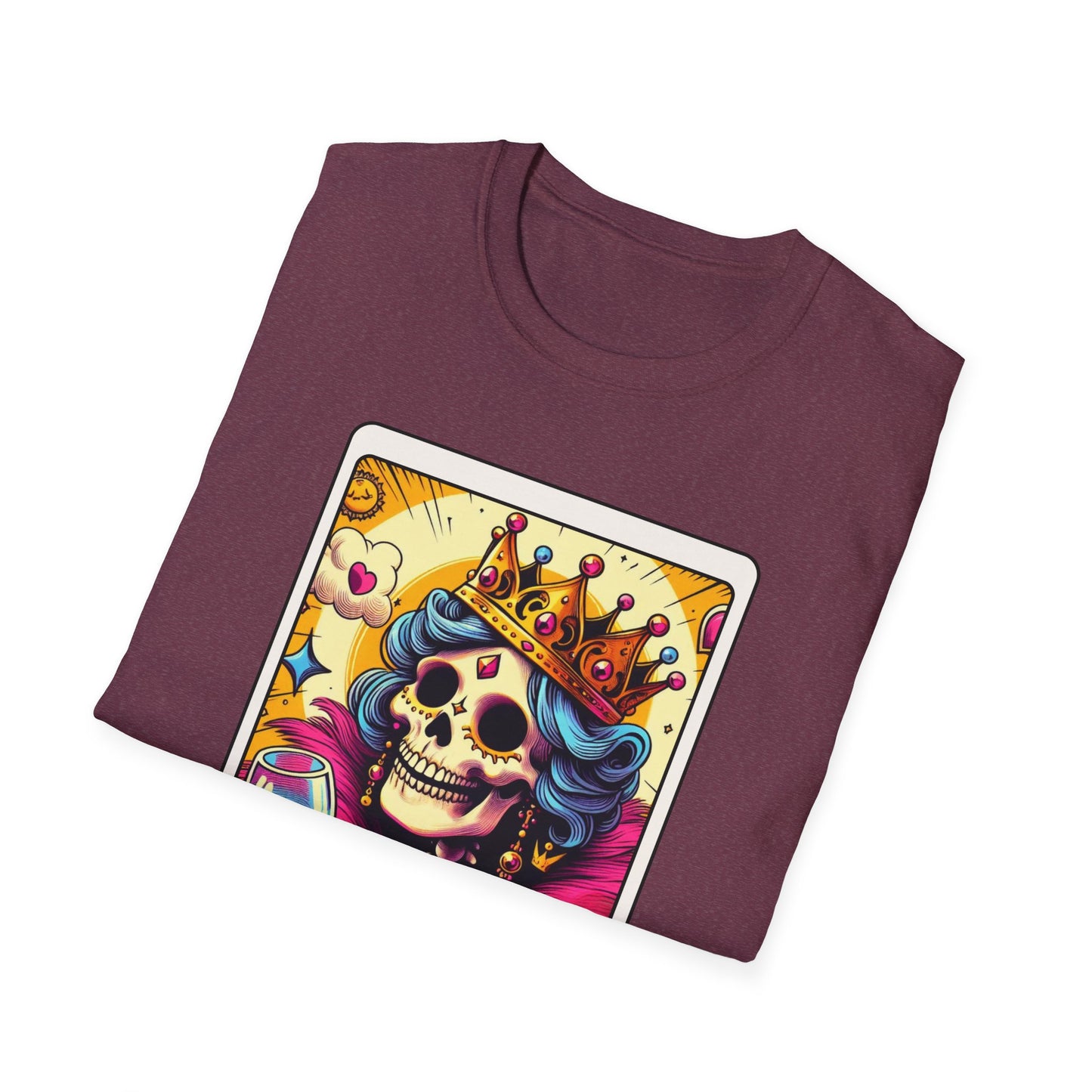 Tarot Card "Wine Queen" Unisex Softstyle T-Shirt