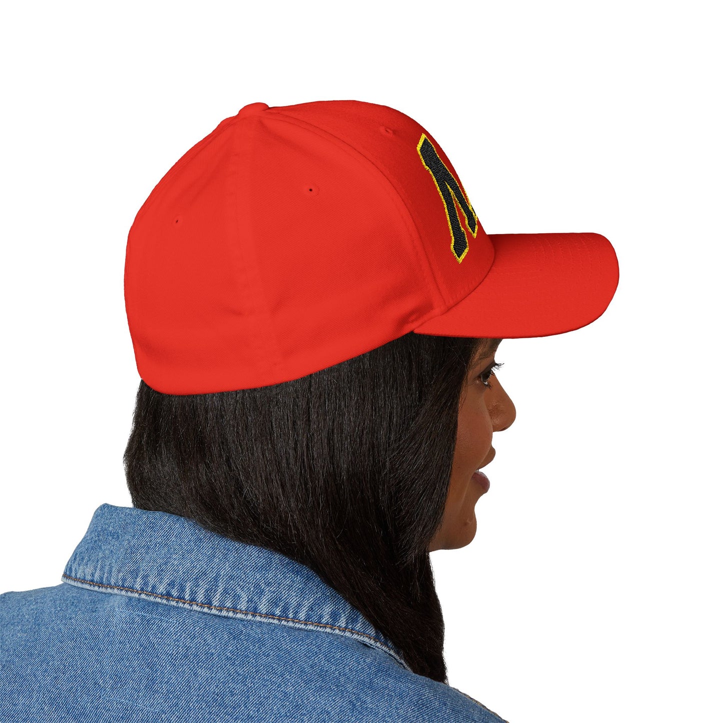 Lambda Pi Chi Greek Letters Closed-Back Structured Cap (Embroidery)
