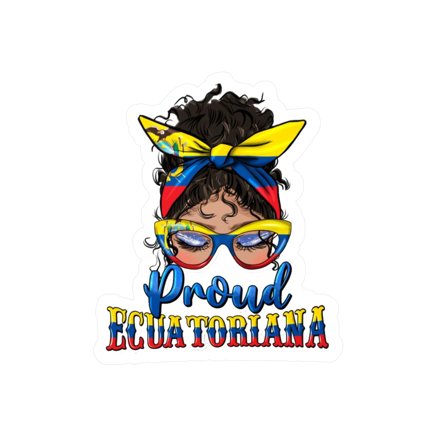 Proud Equatoriana Vinyl Decal | Stylish African American Decor, Perfect for Gifting, Laptop Stickers, Car Decor, Pride Celebrations