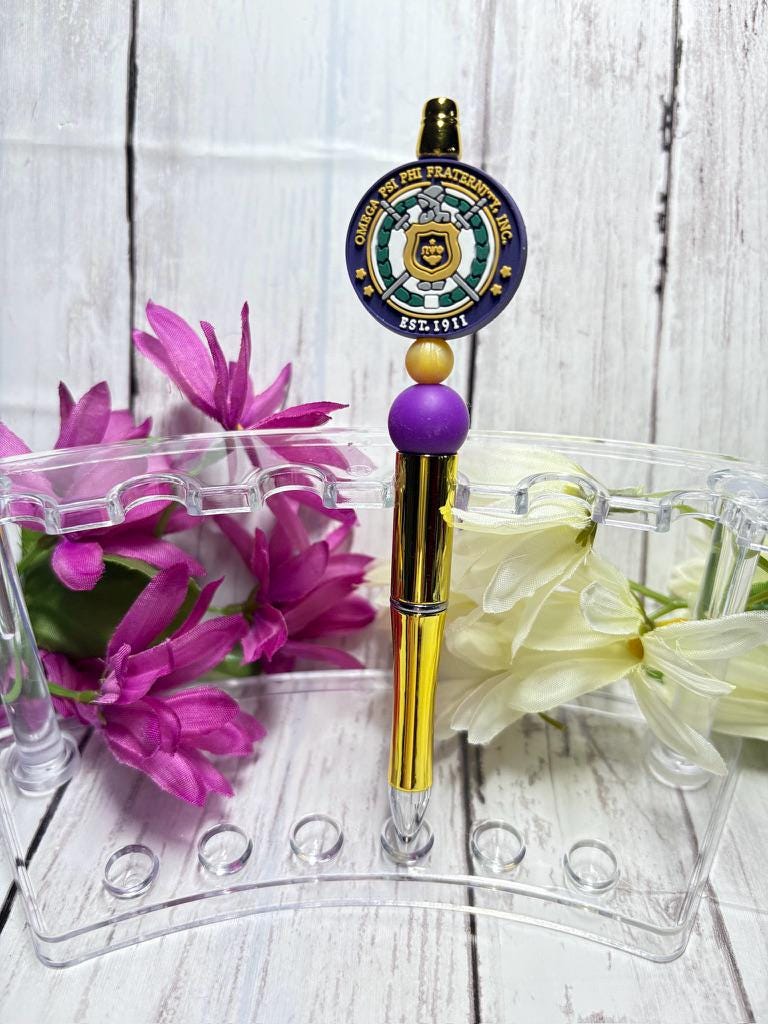 Silicone Focal Bead Pens (NPHC, Divine Nine, Alpha Kappa Alpha, Omega Psi Phi, Delta Sigma Theta, Zeta Phi Beta, Sigma Gamma Rho)