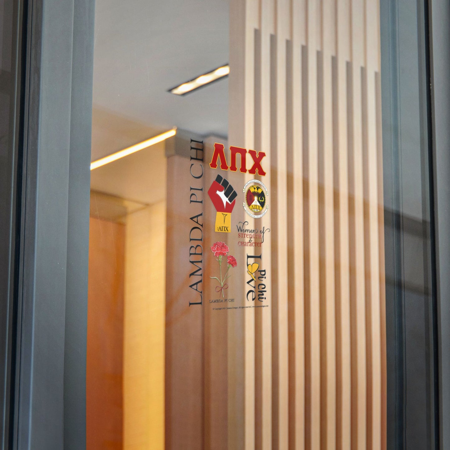 Lambda Pi Chi - Die-Cut Stickers, (DTF)