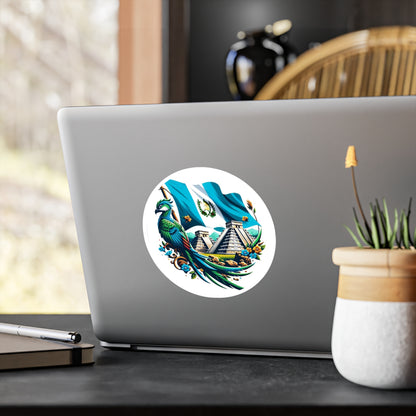 Guatemalan Vibrant Nature-Inspired Kiss-Cut Vinyl Decals for Home, Car, Laptops, Celebrations, Gifts, Decor