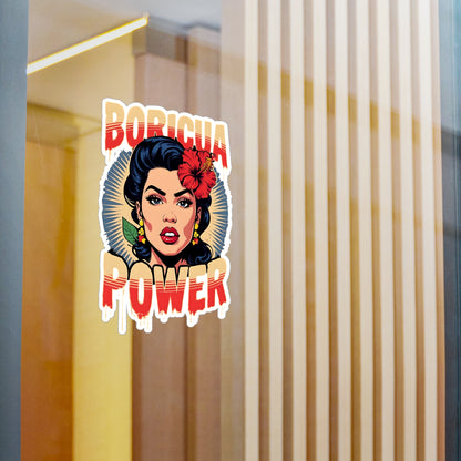 Boricua Power Vinyl Decals - Empowering Kiss-Cut Stickers for Cultural Celebrations, Home Decor, Car Accessories, Gifts