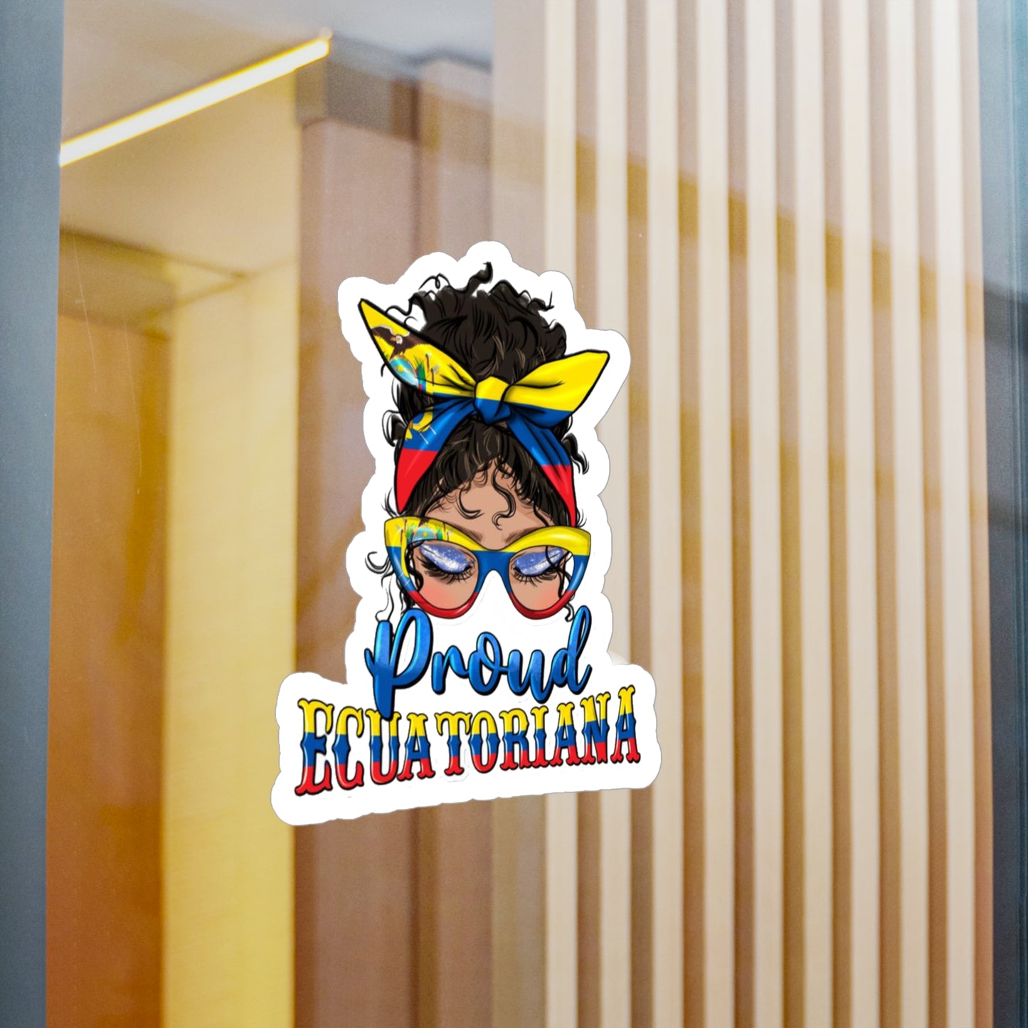 Proud Equatoriana Vinyl Decal | Stylish African American Decor, Perfect for Gifting, Laptop Stickers, Car Decor, Pride Celebrations