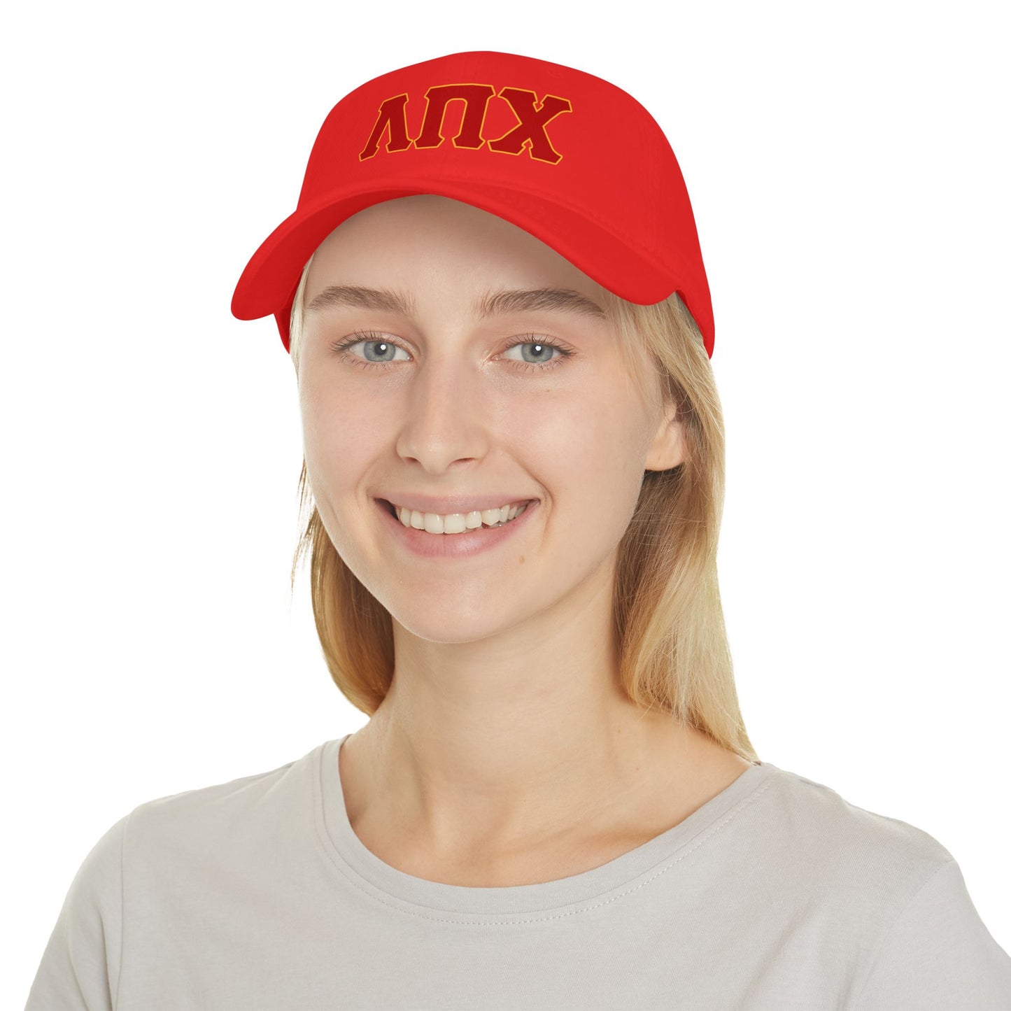 Lambda Pi Chi Greek Letters Low Profile Baseball Cap