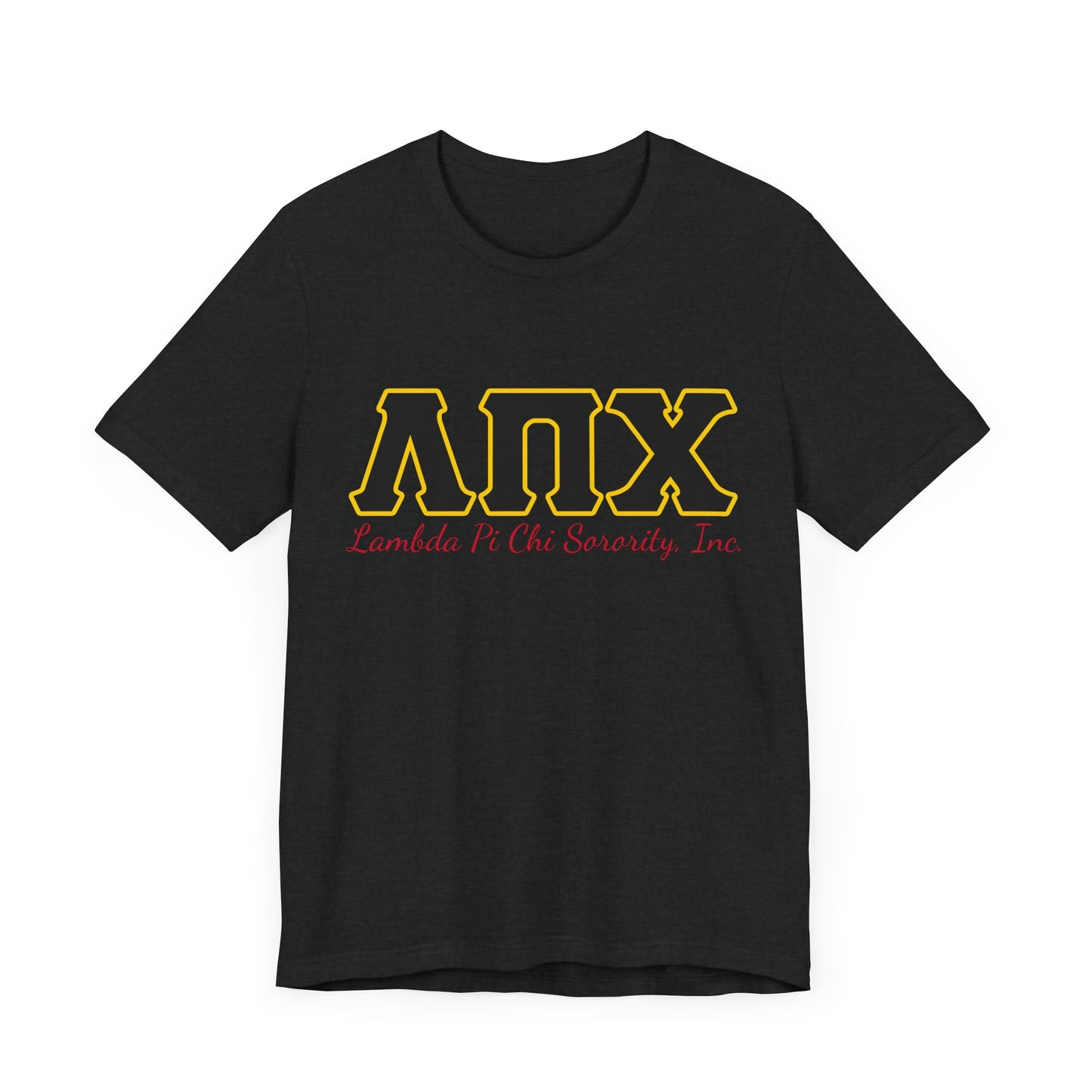 Lambda Pi Chi Greek Letters Unisex Jersey Short Sleeve Tee