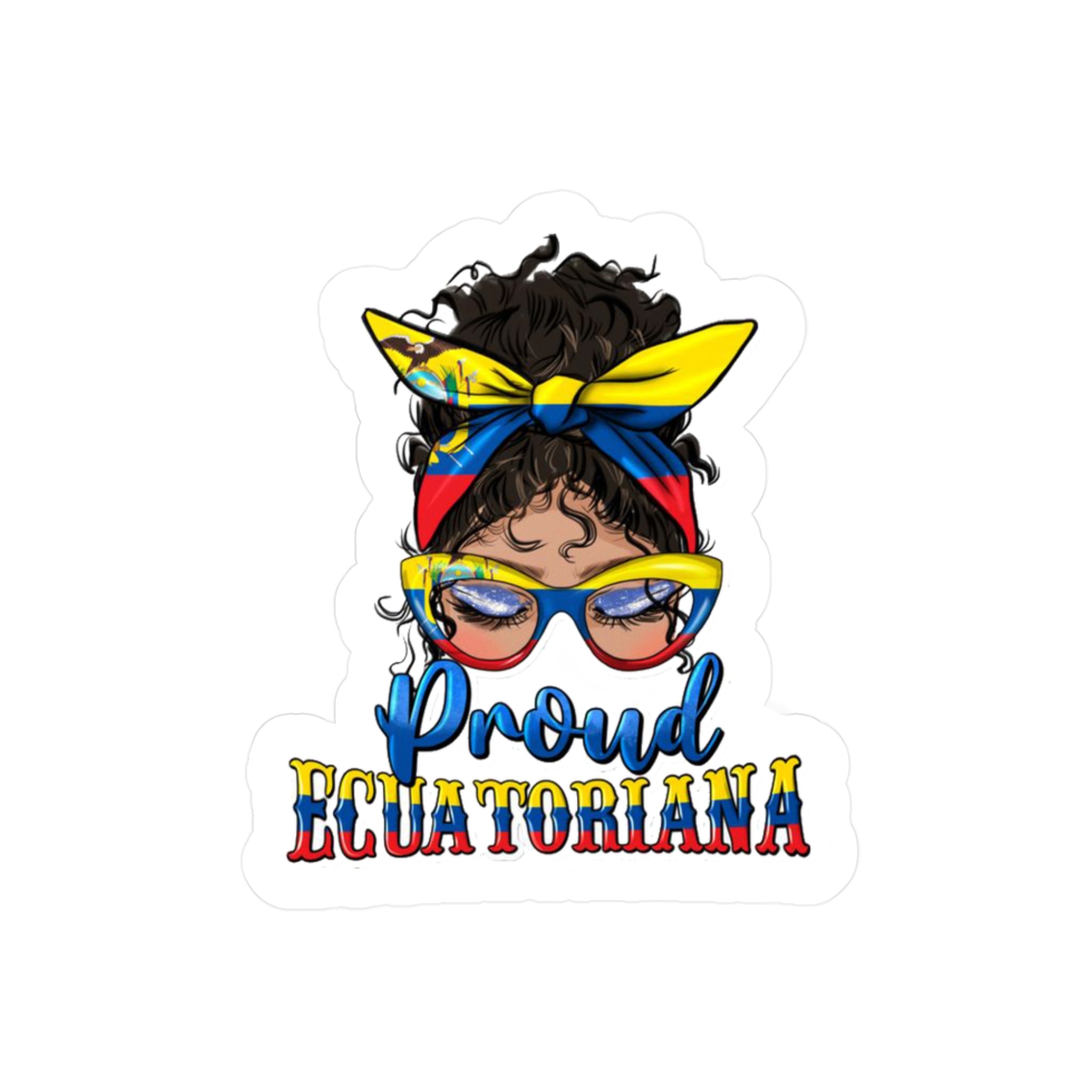 Proud Equatoriana Vinyl Decal | Stylish African American Decor, Perfect for Gifting, Laptop Stickers, Car Decor, Pride Celebrations