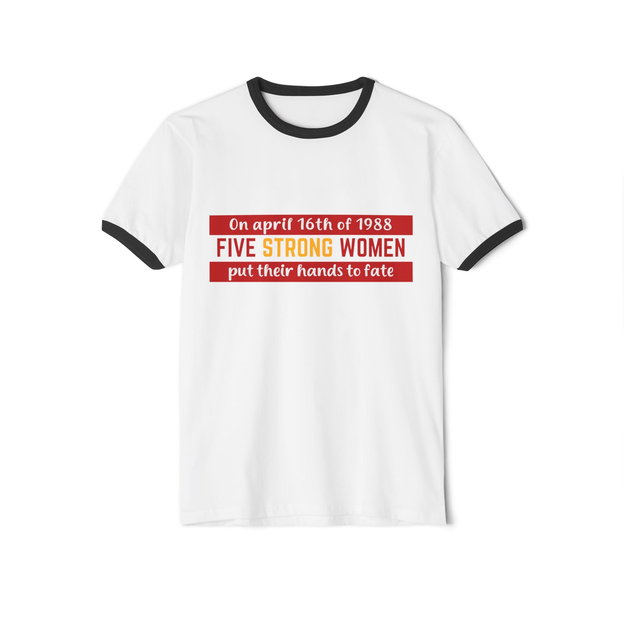 5 Strong Women Unisex Cotton Ringer T-Shirt