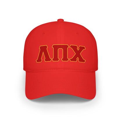 Lambda Pi Chi Greek Letters Low Profile Baseball Cap