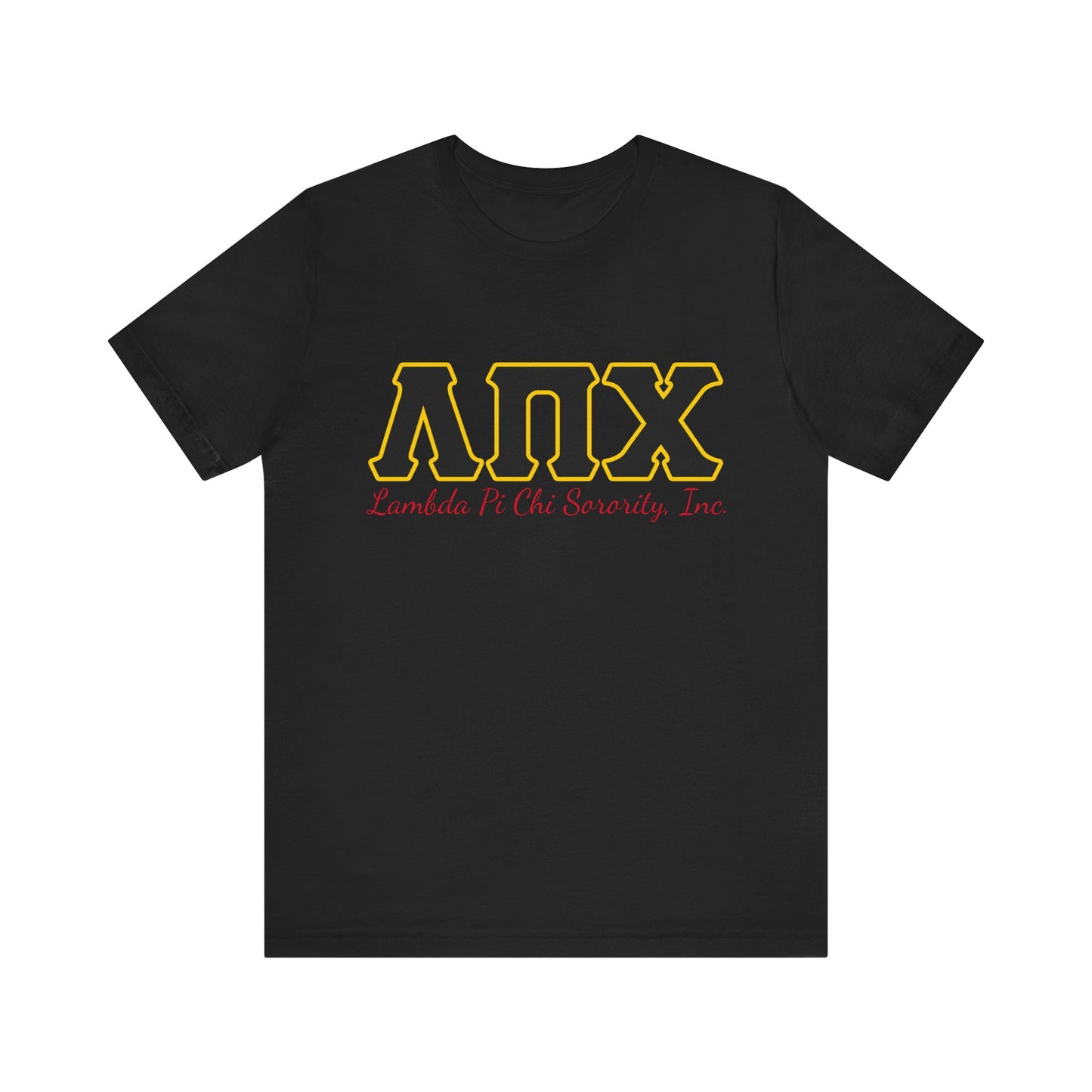 Lambda Pi Chi Greek Letters Unisex Jersey Short Sleeve Tee