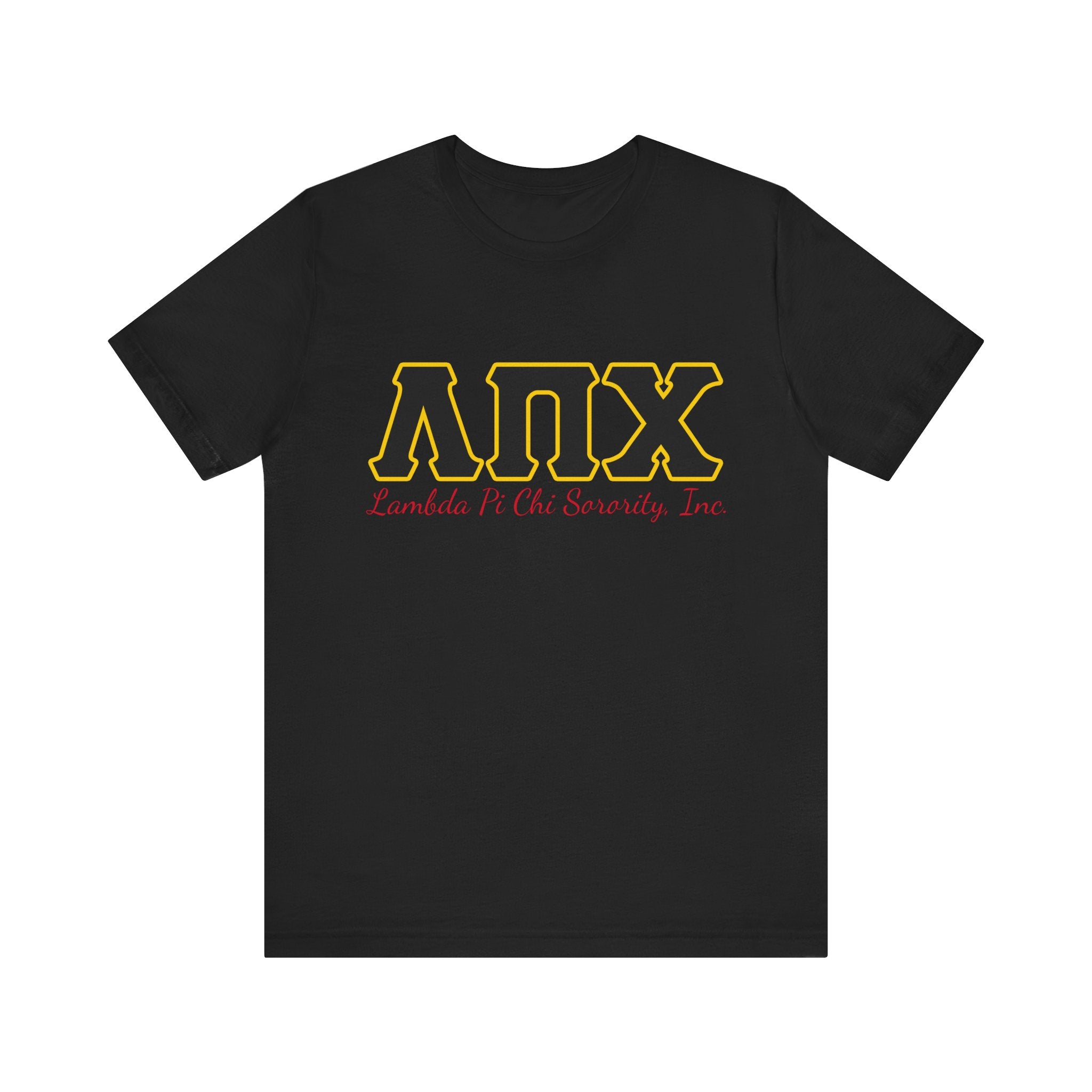 Lambda Pi Chi Greek Letters Unisex Jersey Short Sleeve Tee