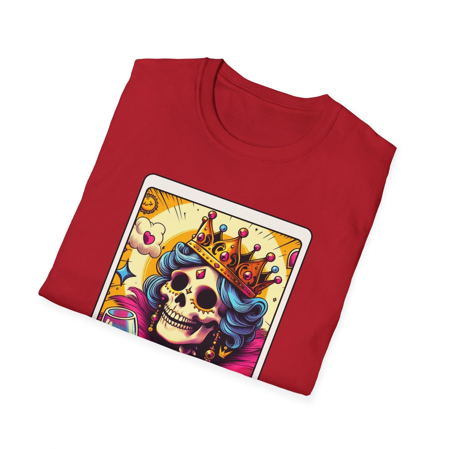 Tarot Card "Wine Queen" Unisex Softstyle T-Shirt