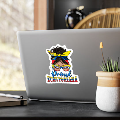 Proud Equatoriana Vinyl Decal | Stylish African American Decor, Perfect for Gifting, Laptop Stickers, Car Decor, Pride Celebrations