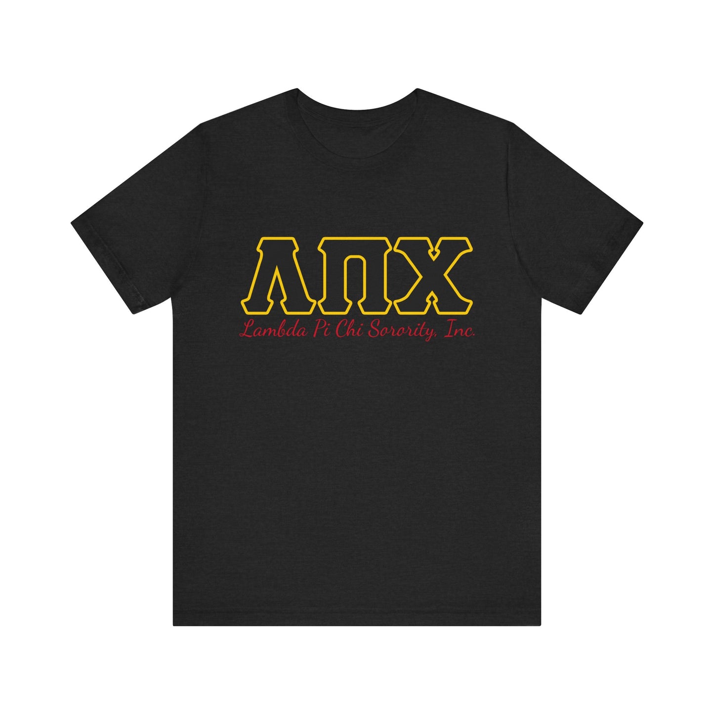 Lambda Pi Chi Greek Letters Unisex Jersey Short Sleeve Tee