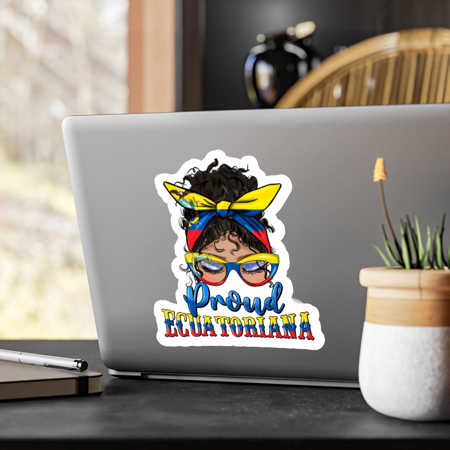 Proud Equatoriana Vinyl Decal | Stylish African American Decor, Perfect for Gifting, Laptop Stickers, Car Decor, Pride Celebrations