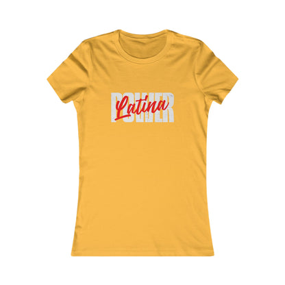 Latina Pride Women's Favorite Tee, Feminine T-Shirt, Gift for Her, Casual Wear, Celebratory Top