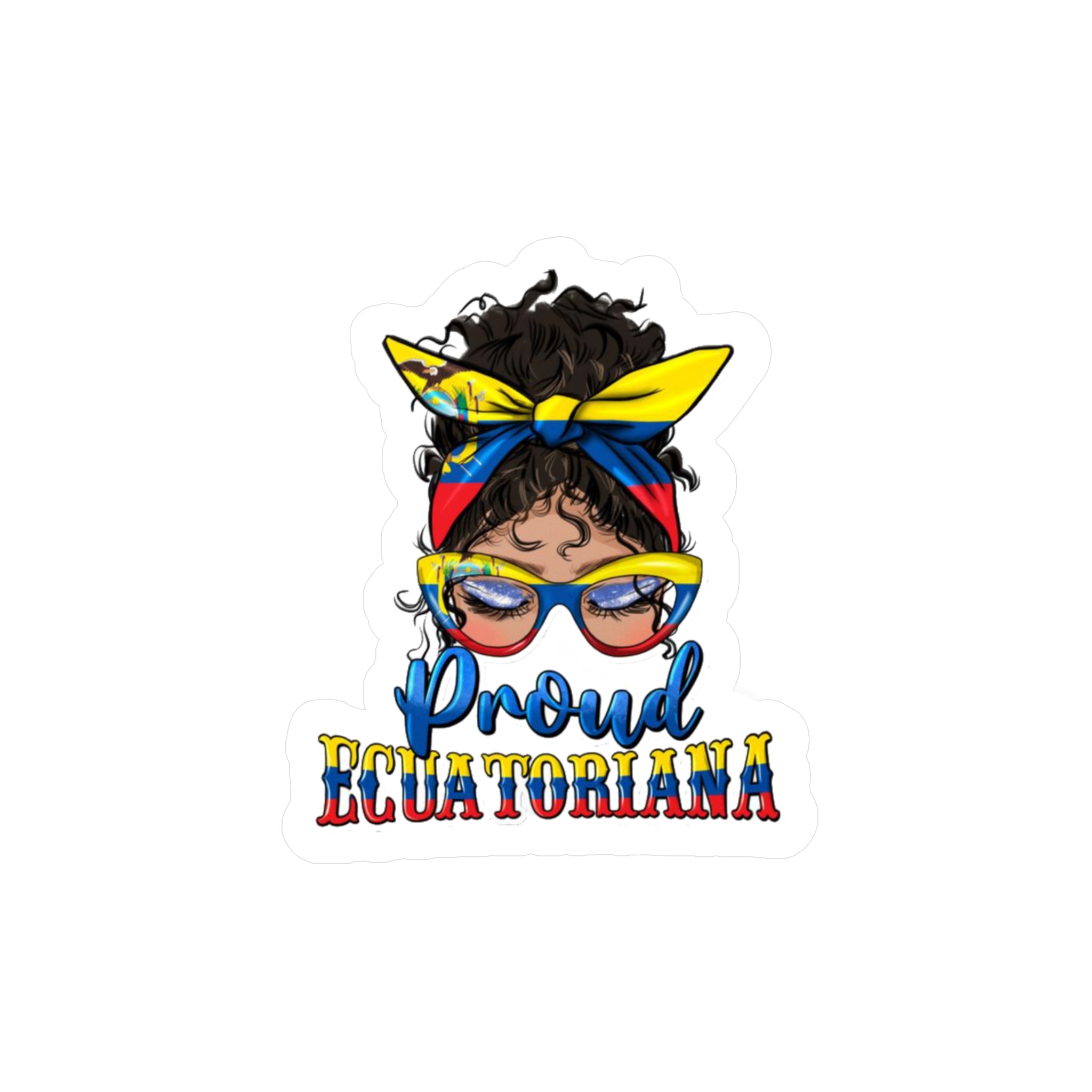 Proud Equatoriana Vinyl Decal | Stylish African American Decor, Perfect for Gifting, Laptop Stickers, Car Decor, Pride Celebrations