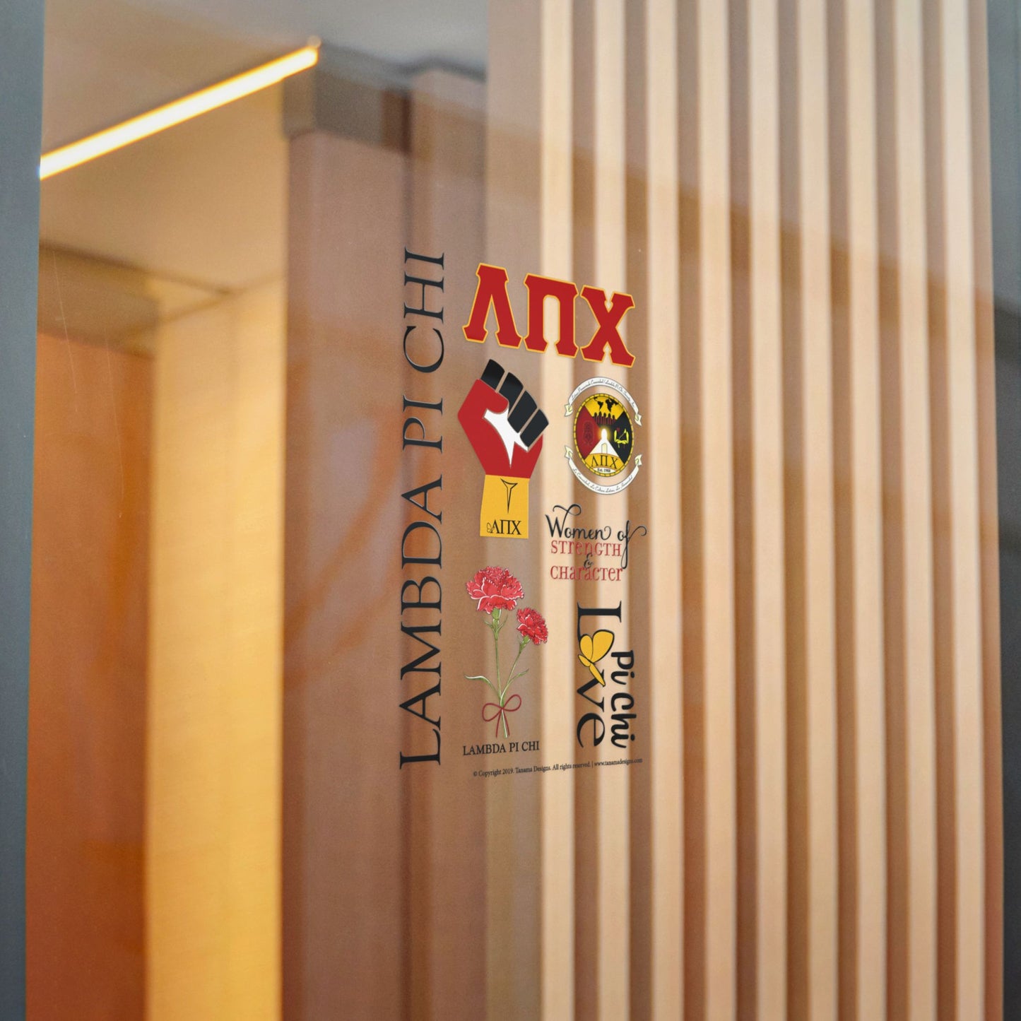 Lambda Pi Chi - Die-Cut Stickers, (DTF)