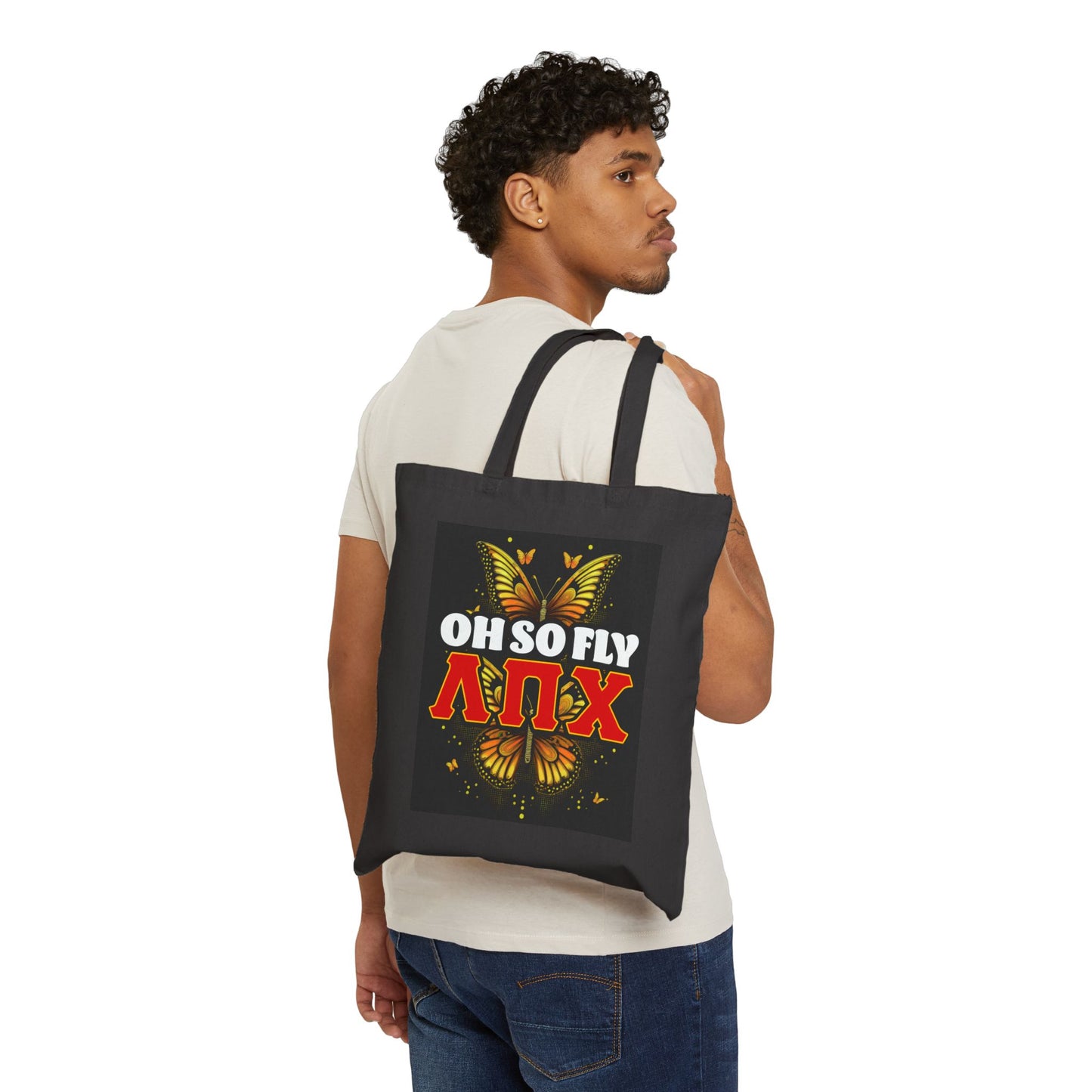 Lambda Pi Chi - Oh So Fly Cotton Canvas Tote Bag