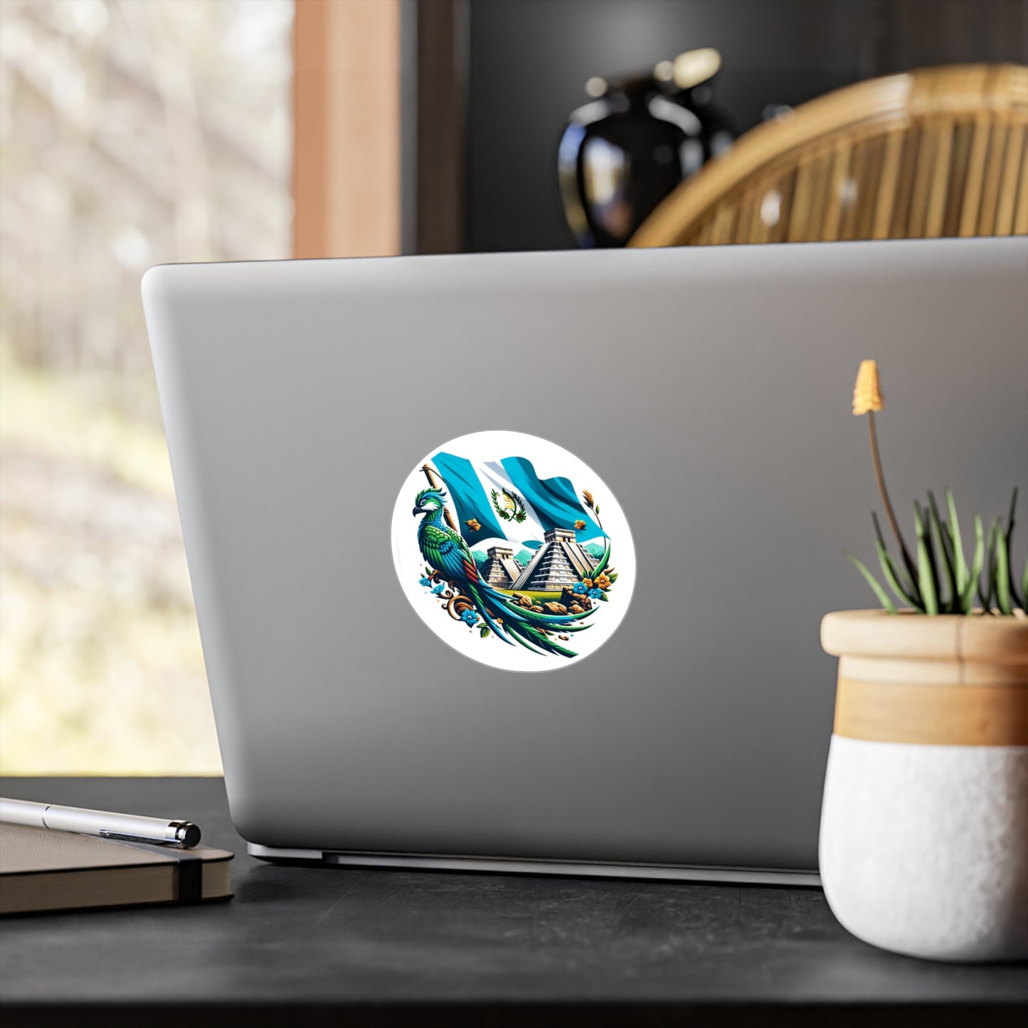 Guatemalan Vibrant Nature-Inspired Kiss-Cut Vinyl Decals for Home, Car, Laptops, Celebrations, Gifts, Decor
