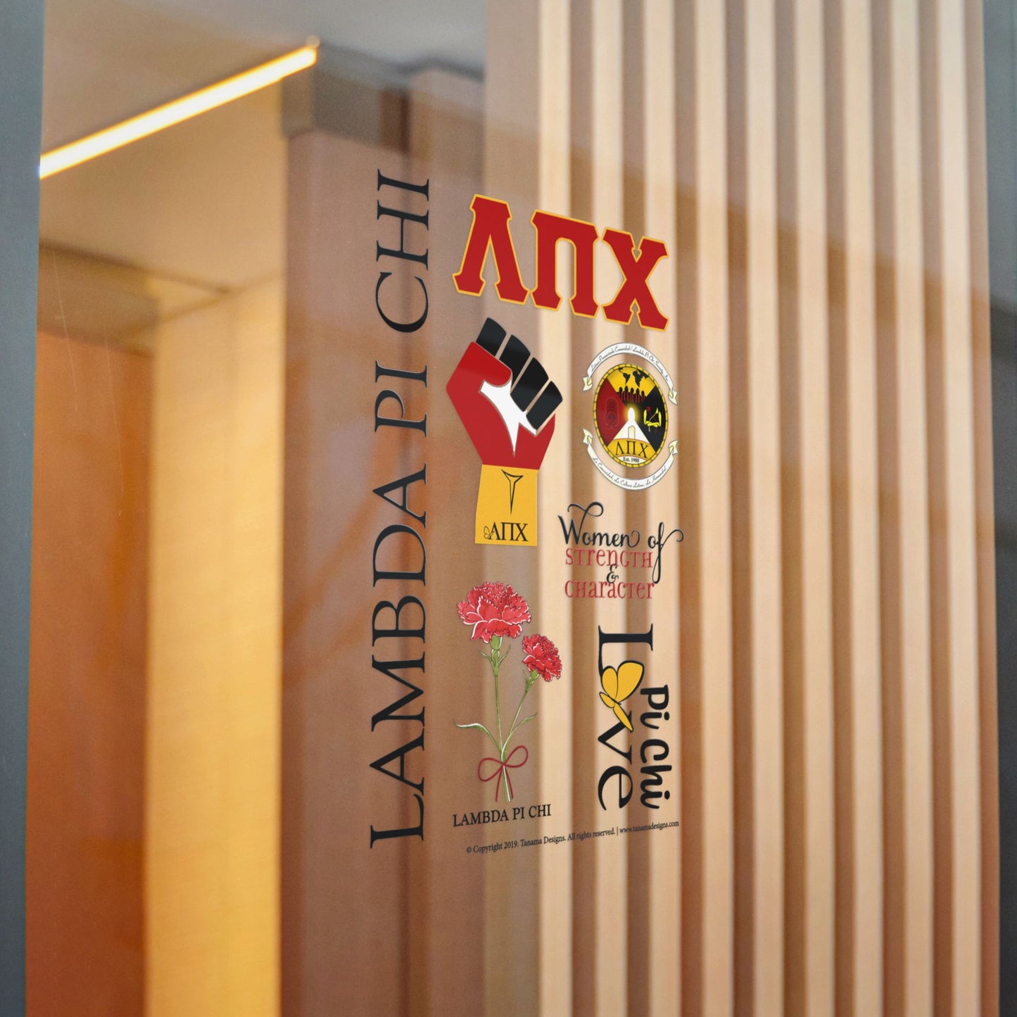 Lambda Pi Chi - Die-Cut Stickers, (DTF)