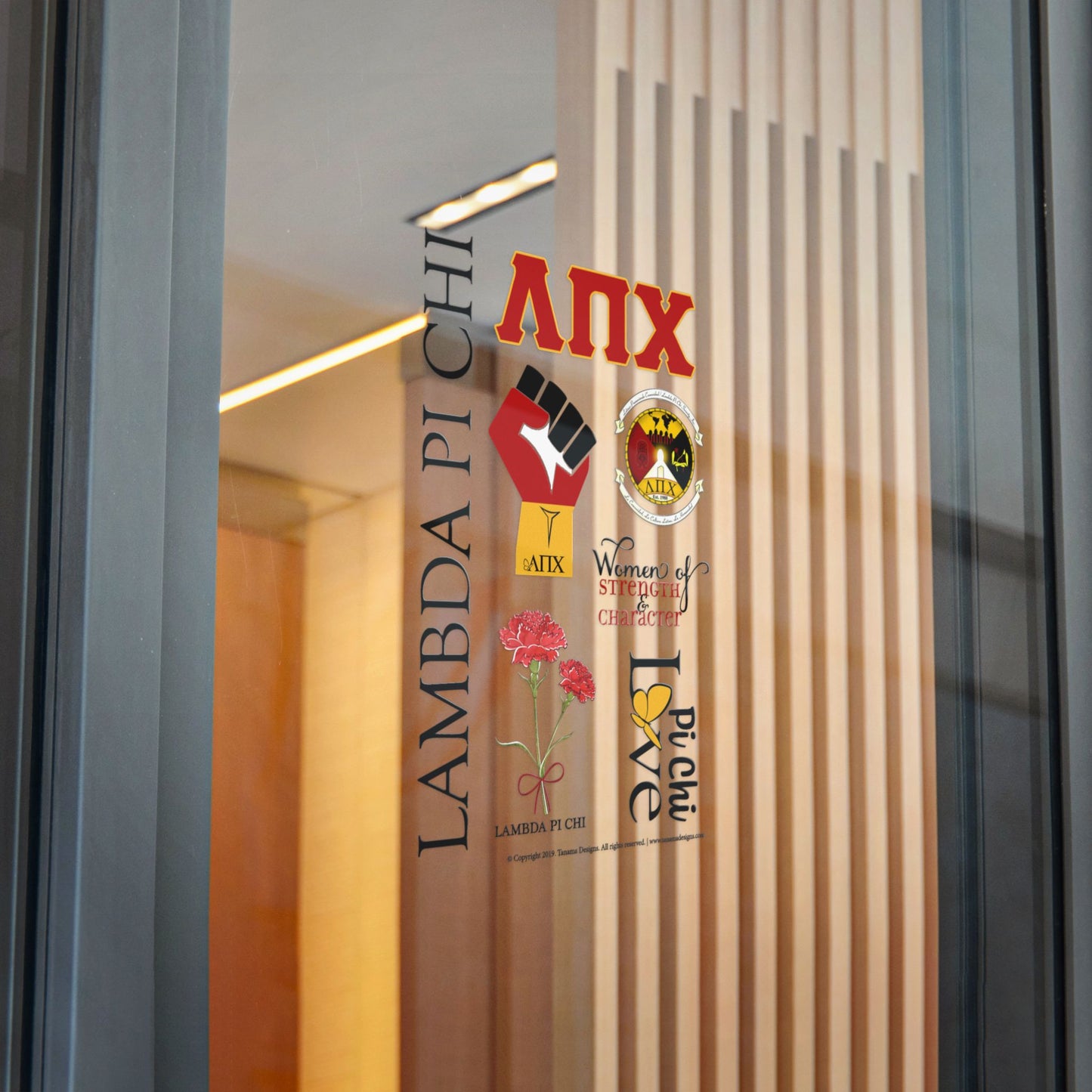 Lambda Pi Chi - Die-Cut Stickers, (DTF)