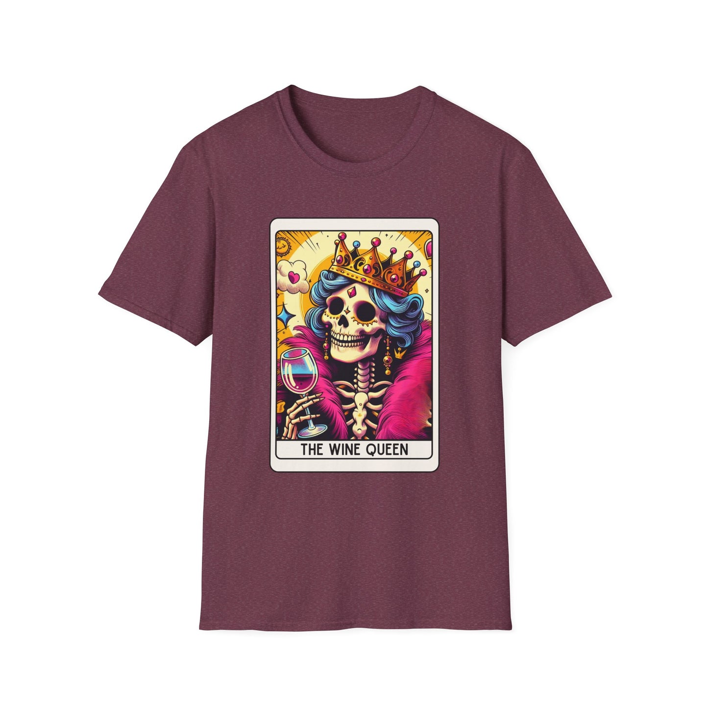 Tarot Card "Wine Queen" Unisex Softstyle T-Shirt