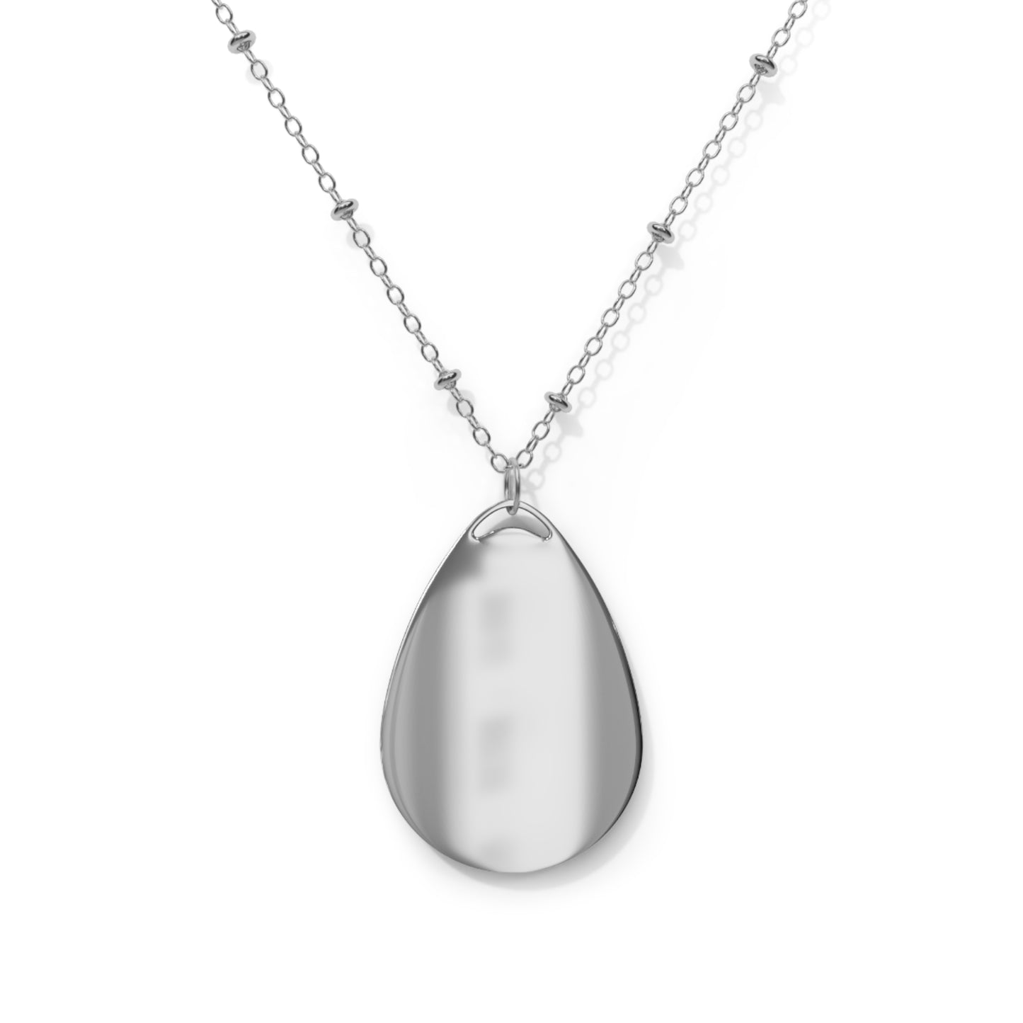 Lambda Pi Chi Butterfly Hair Woman Oval Necklace