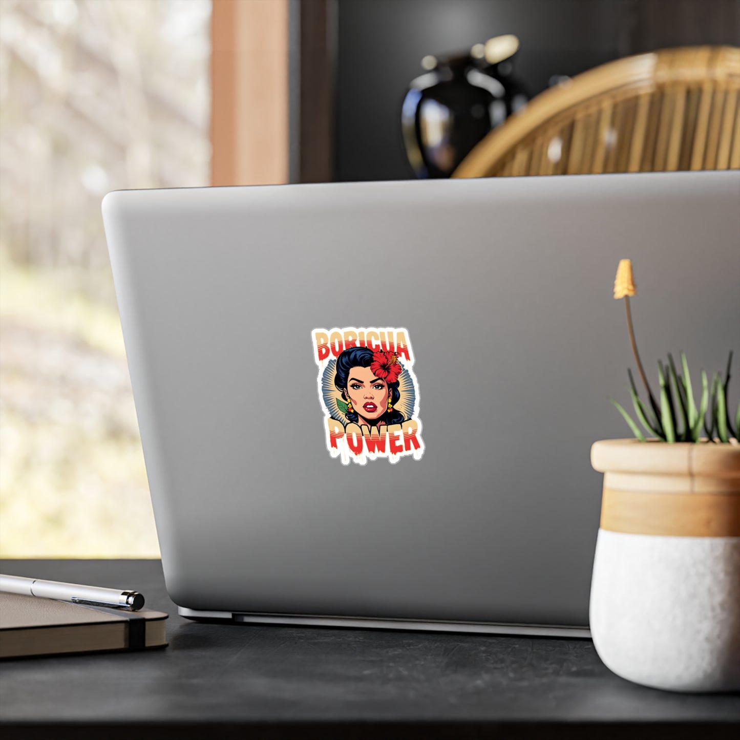 Boricua Power Vinyl Decals - Empowering Kiss-Cut Stickers for Cultural Celebrations, Home Decor, Car Accessories, Gifts