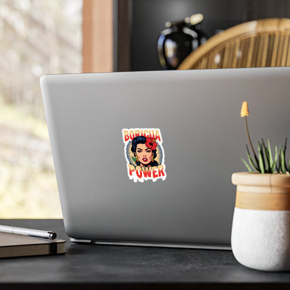 Boricua Power Vinyl Decals - Empowering Kiss-Cut Stickers for Cultural Celebrations, Home Decor, Car Accessories, Gifts