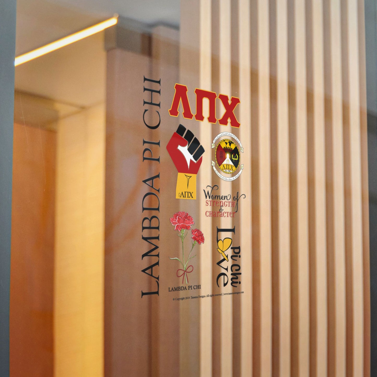 Lambda Pi Chi - Die-Cut Stickers, (DTF)