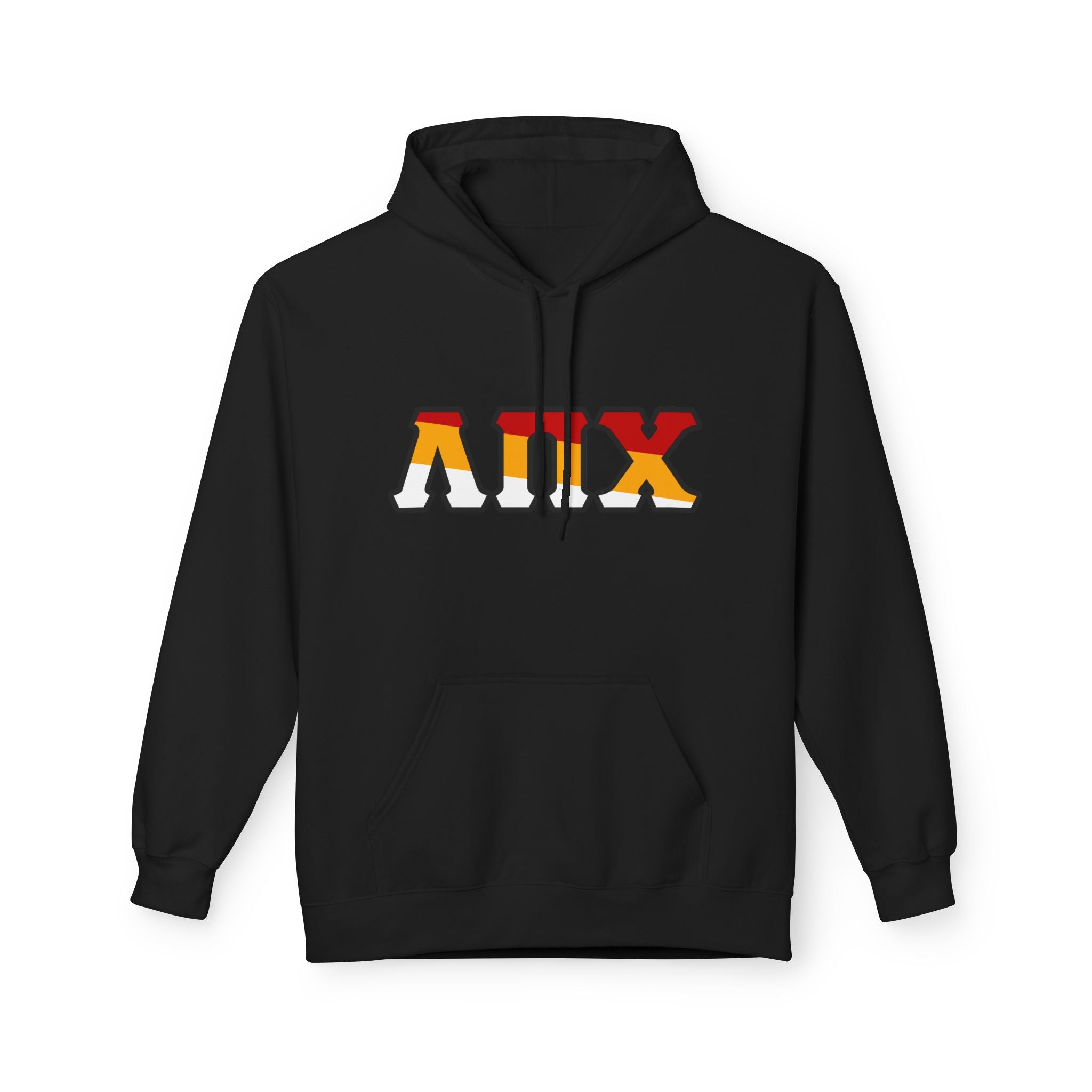 Lambda Pi Chi  Tri-Color Greek Letters - Unisex Midweight Softstyle Fleece Hoodie