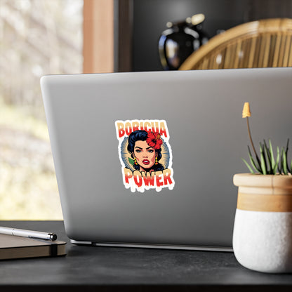 Boricua Power Vinyl Decals - Empowering Kiss-Cut Stickers for Cultural Celebrations, Home Decor, Car Accessories, Gifts