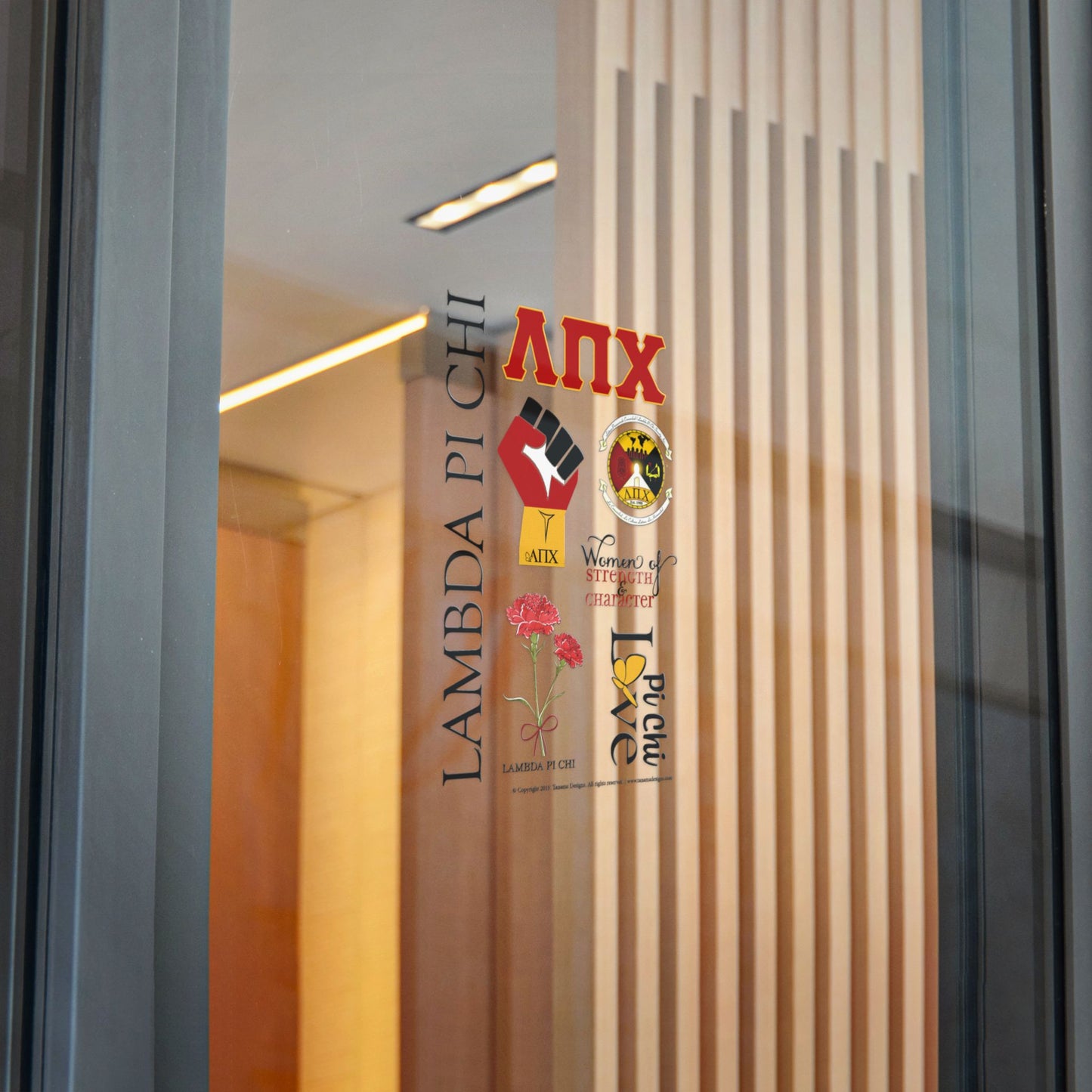 Lambda Pi Chi - Die-Cut Stickers, (DTF)