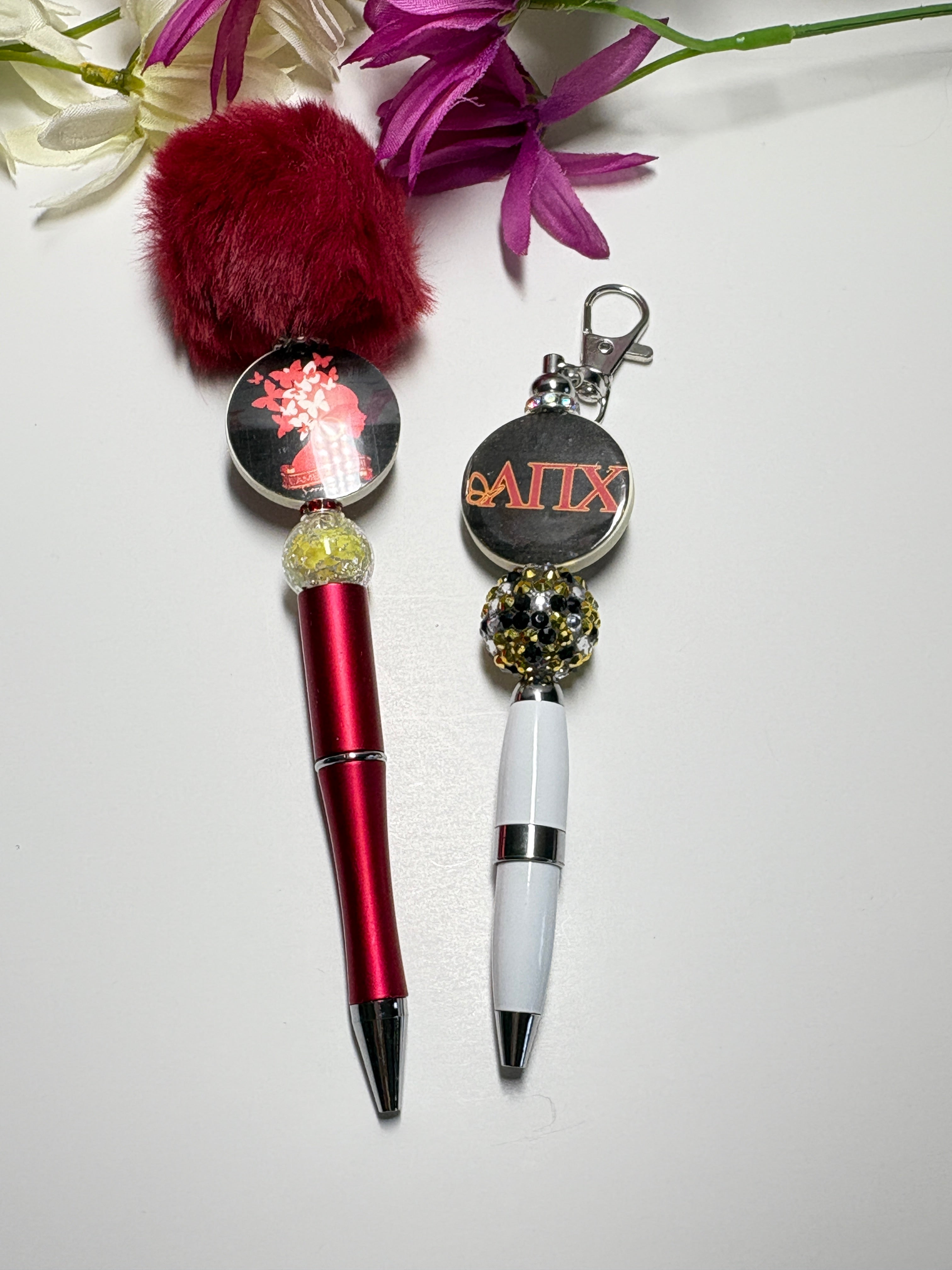 Lambda Pi Chi Silicone Focal Bead Pens